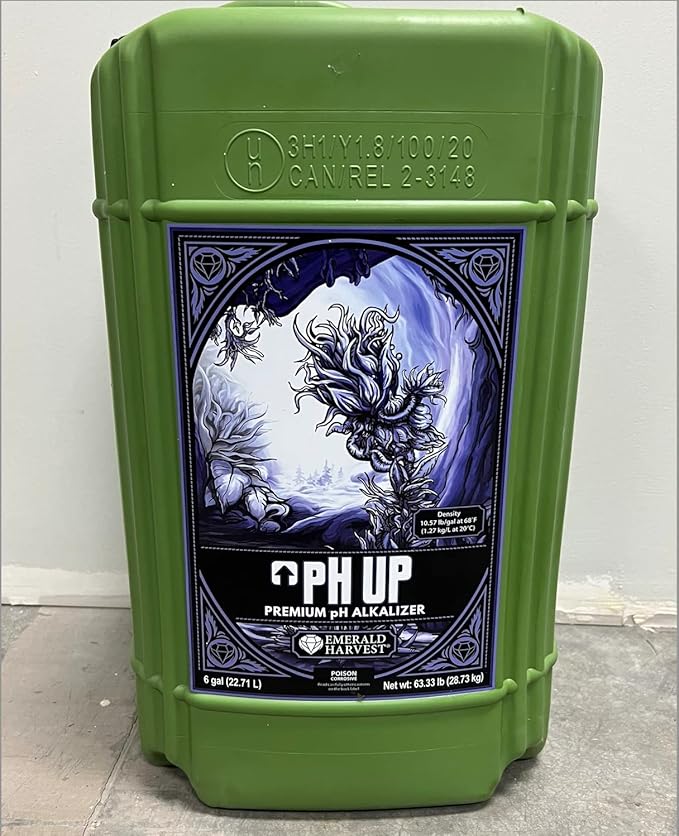 Emerald Harvest pH Up 6 Gallon/22. 71 Liter (1/Cs)