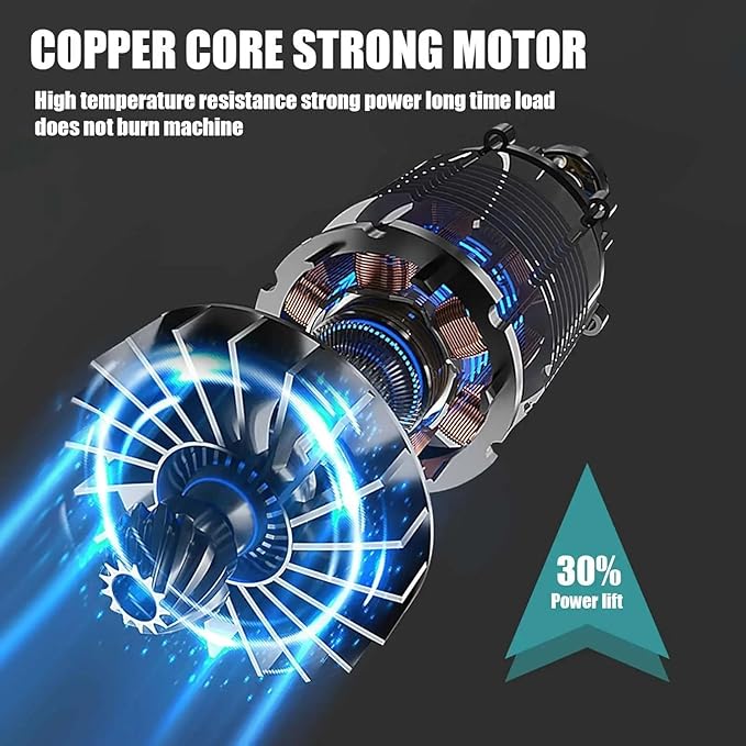 Cordless Electric Air Blower 5 Gears Adjustable Leaf Blower Clean Fallen Leaves Dust Snow Power Tools