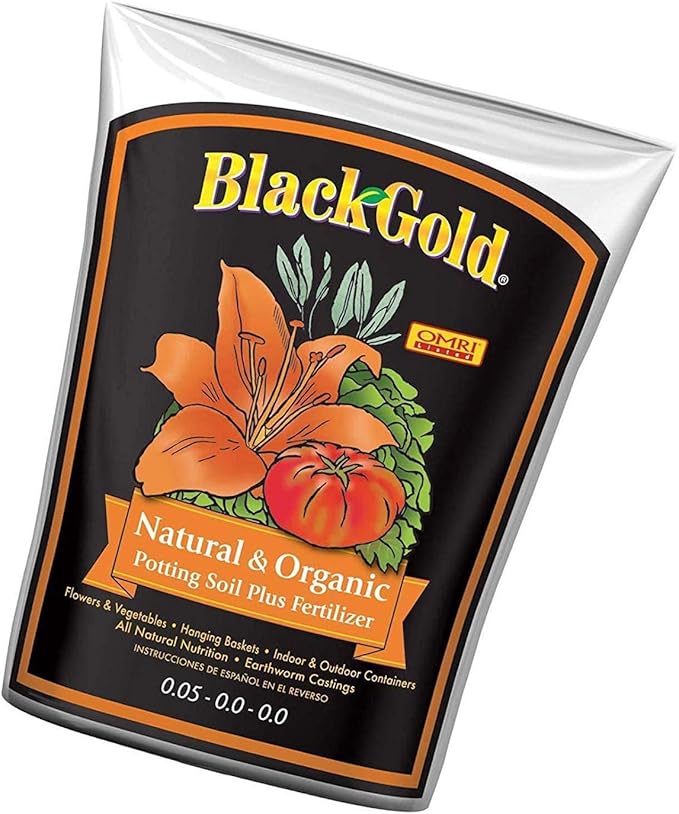 Sun Gro SUGRBG2 13020402 Black Gold Natural and Organic Soil 2 Cubic Feet (Тhrее Pаck)