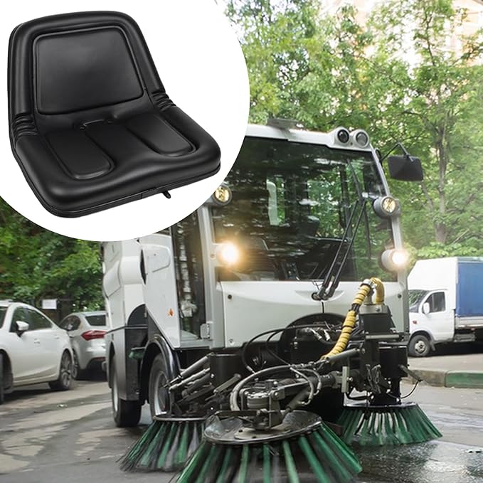 Forklift Lawn Tractor Seat High Back Rest Engineering Machinery Seat for Samll Transport Vehicles Bulldozer Tractor