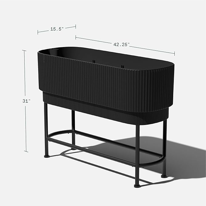 Veradek Demi Series Raised Garden Bed w/Stand - Self-Watering Planter for Backyard &amp Garden | All-Weather Use