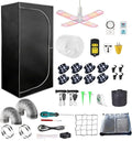 4x4 Grow Tent Kit Complete High Reflective Mylar Indoor Grow Tent 48x48x80+ LED Grow Light Combo Hydroponics Indoor Plant Growing Tent System (Upgraded Grow Tent Kit)