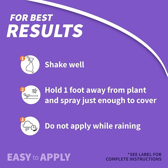 Bonide Eight Insect Control Garden &amp Home 128 oz Ready-to-Use with Sprayer Insecticide for Outdoors Kills Beetles Aphids Ants