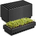 50-Pack 72 Cell Seedling Trays Heavy-Duty Deep Plug Trays for 1020 Flats Reusable Seed Starter Trays for Germination &amp Seed Starting (21.25×11 2.36 Height)