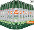 OFF! Deep Woods Dry Bug Spray Insect Repellent VIII Long Lasting Outdoor Protection from Mosquitoes and Ticks 4 Ounce (Pack of 12)