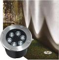 Round Outdoor Lawn Courtyard Underground Light - Ground Landscape Light Recessed Ground LED Spotlight IP66 Outdoor Waterproof Underground Light for Pathway YBlanc 9W
