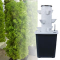 Indoor Smart Garden Kit with Water Pump Plant Hydroponic Tower for Strawberry and Vegetable Cultivation Vertical Tower Flower Pot(15 Holes)