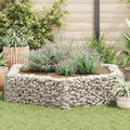 Galvanized Steel Gabion Raised Bed for Fencing Retaining Walls &amp Garden Landscape Welded Wire Mesh Grid Great for Patio 78.7x68.1x15.7 in