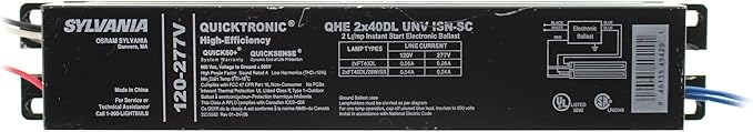 Sylvania 49429 - QHE2X40DL/UNVISN-SC T8 Fluorescent Ballast