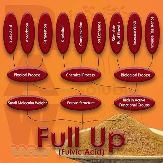 RAW Full UP 2lb - Premium Fulvic Acid Supplement for Enhanced Nutrient Absorption and Plant Vitality