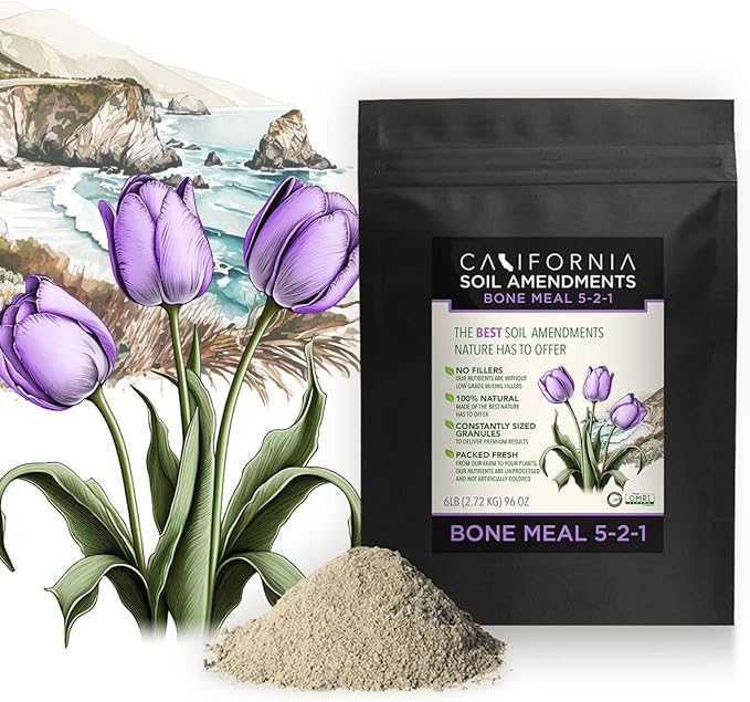 The Bud Grower | California Hot Soil Premium Soil Amendment Bundle | (x5) 6 lbs of Fine Powder 100% Bat Guano Bone Meal Blood Meal Kelp Meal &amp Oyster Shell Flour |Grow Tent Kit's &amp Supplies