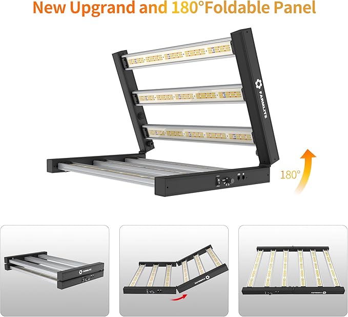 FARMLITE Grow Light LED Grow Lights for Indoor Plants Full Spectrum Growing Light Plant Hanging Growing Lamps Seedling Daisy Chain Dimmable Board 4x4ft Coverage