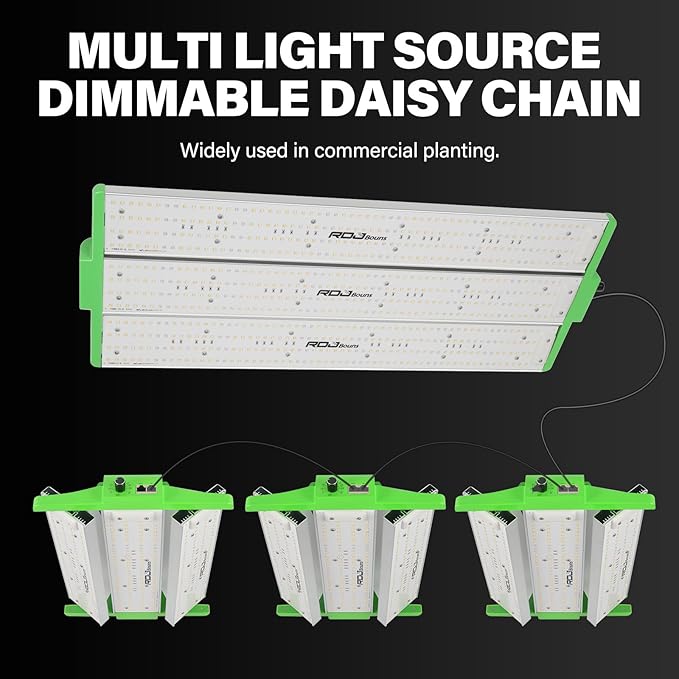 RDJ Bouns 240W Led Grow Light with UV IR Adjustable Panel Angle 0-100 Dimmable Daisy Chain High PPFD Full Spectrum 2x4 Grow Lights Coverage for 4x2 or 4x4 Tents for Indoor Plants