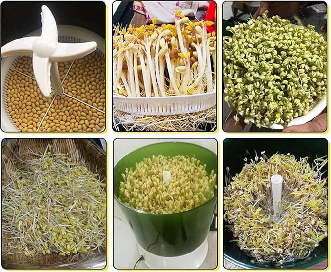 Bean Sprouts Machine Bean Sprouts Maker Four Season Seed Sprouter Kit Seed Grow Cereal Tool Wheatgrass Soybean