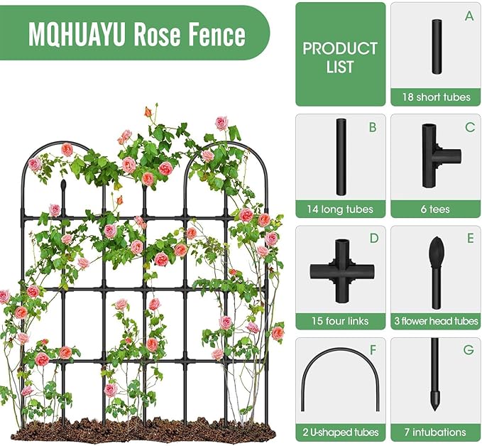 Plant TrellisPlant Support TrellisCucumber Stakes - for Garden Balcony Backyard Tomato Flowers Vine Ivy Clematis