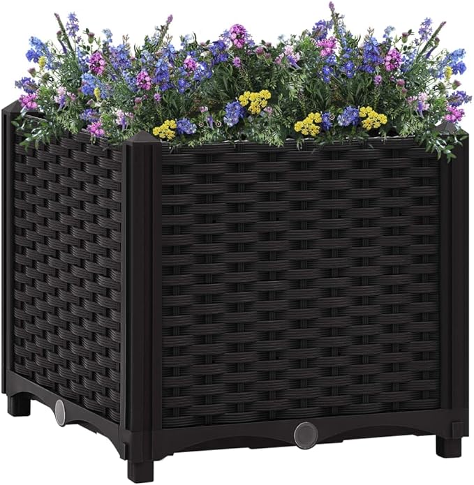 Raised Bed 15.7x15.7x15 Polypropylene iWeight-8 lbs