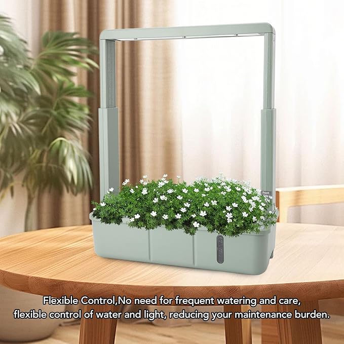 Yosoo Indoor Hydroponics Growing System LED Grow Light Flexible Control One Button Operation for Indoor Vegetable Fruit Flower Growing