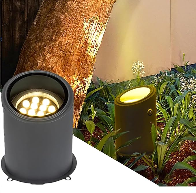 Ground LED Landscape Lights - IP67 Waterproof Outdoor Buried Light AC 220V Adjustable Angle Recessed Floor Lamp Garden Decorative Spotlight Easy Installation(RGB36W)