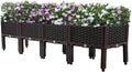 Raised Garden Bed Planter Raised Bed with Legs Outdoor Plants Raised Garden Bed Elevated Rectangular Garden Box Kits for Vegetables Flowers Herbs Patio &amp Balcony