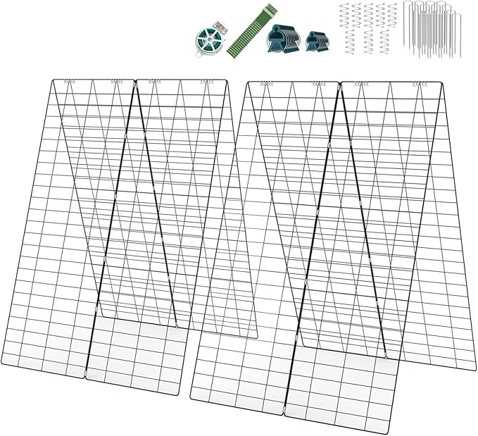 2PCS Premium Garden Cucumber Trellis Garden Trellis for Climbing Plants Vegetables Green