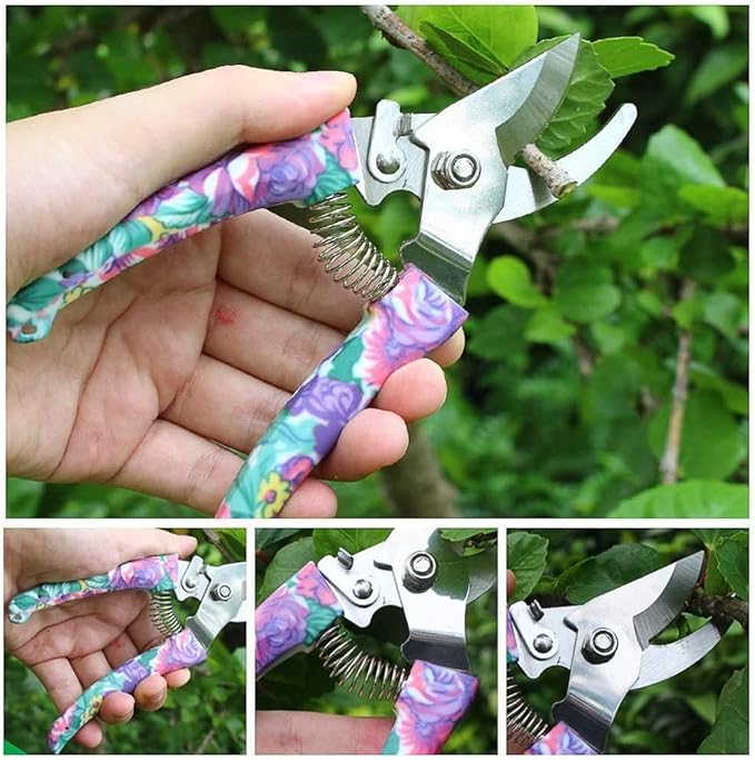 10PCS Gardening Tool Set Plant Care Mechanics Kit Pruning Tools with Carrying Case