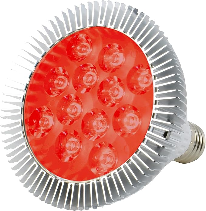 ABI 12W Red 620-630nm PAR38 LED Grow Light Bulb for Flowering