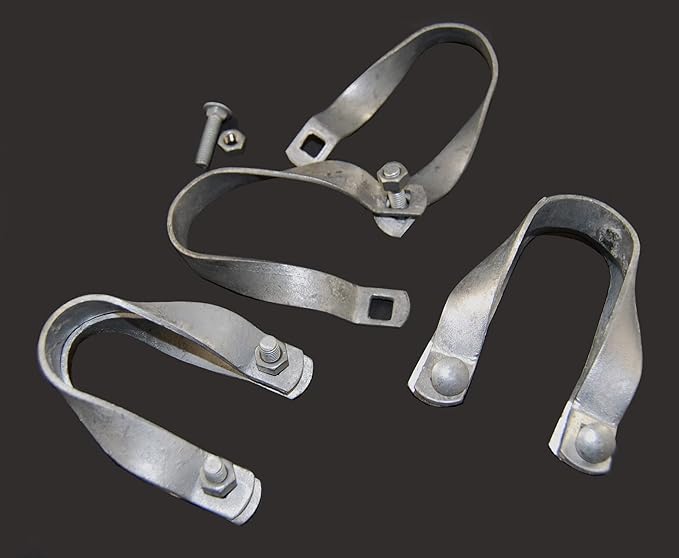 1 3/8” x 1 3/8” Cross Connectors – Purlin Clamps for Greenhouses – Heavy Duty Steel – Sets of 6 by Growers Solution