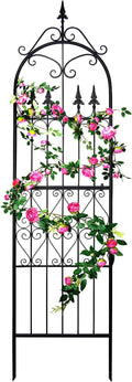 Garden Garden Trellises 86” x 21.7” for Climbing Plants 7.2FT Metal Iron Wire Vine Flower Trellis Perfect for Supporting Climbing Plants Outdoor Roses Vines Flowers and Vegetables