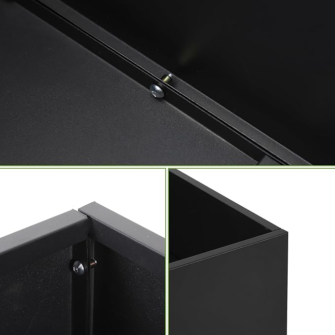 Deep Raised Garden Bed 26 x 26 x 26 Inch Metal Planter Box for Deep Rooted Vegetables Like Carrots &amp Potatoes Square Galvanized Garden Bed for Patio Balcony &amp Indoor Outdoor Gardening