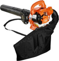 424CFM Gas Powered Leaf Blower 2 Stroke Handheld Blowers Dual-Purpose (Blowing and Suction) Cleaner Leaf Blower &amp Leaf Vacuum with Collection Bag for Cleaning Leaf Snow Orange