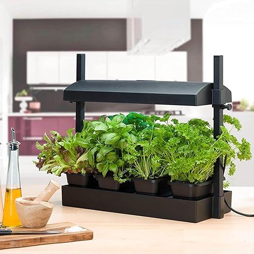 SunBlaster Grow Light Garden Micro w/ 1 Strip Light &amp T5 Reflector + Gaia Green GAGAP2KGCA All Purpose Plant Food for Resilient Crop Growth 2 Kilos
