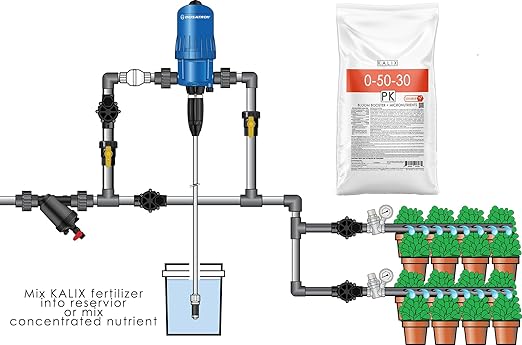 KALIX 0-50-30 Bloom Booster Fertilizer | High-Phosphate Formula for Flowering &amp Fruiting | Clean Soluble Powder | Compatible with Drip Systems &amp Soil | Professional-Grade Plant Nutrition