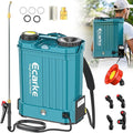 Battery Backpack Sprayer Compatible with Makita 18V Battery (Tool Only) 4.2 Gallon with Auto Mixer 0–100PSI Adj Leak-Proof Metal Telescopic Wand 42 6 Nozzles Ergonomic Strap–Lawn Garden Sprayer