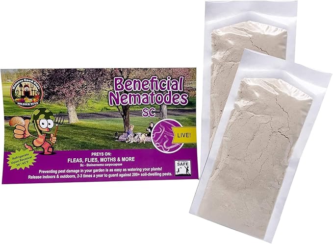 Beneficial Nematodes Steinernema carpocapsae SC -Helps with Biological Flea Control (100 Million)