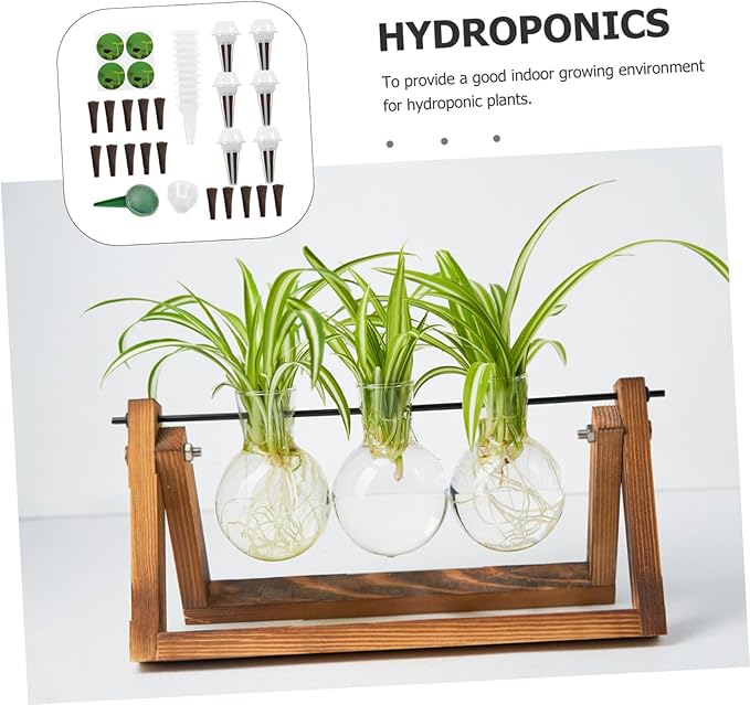 KESYOO Hydroponic Growing Baskets Set for Indoor Plants 24-Piece Plant Containers with Humidity Dome for Seedling and Mushroom Cultivation