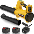 Cordless Leaf Blower with Battery and Charger 540 CFM/170 MPH Electric Blower Cordless 2 X 4.5Ah Lightweight Battery Operated Leaf Blower for Patio Cleaning Lawn Care Debris and Dust
