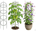 Garden Obelisk Trellis for Climbing Plants 5.7/4.5FT Heavy Duty Metal &amp Rustproof Plant Climbing Support for Garden Indoor Outdoor Potted Plant Flowers Fruits Vegetable Vines (4.5FT / 2Pack)