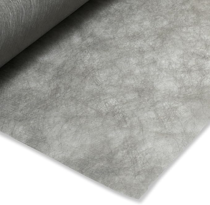 Greenscapes Hanes Geo Nonwoven Landscape Fabric 6' x 300' – Heavy Duty Weed Barrier for Commercial Landscaping Walkways &amp Erosion Control (Gray)