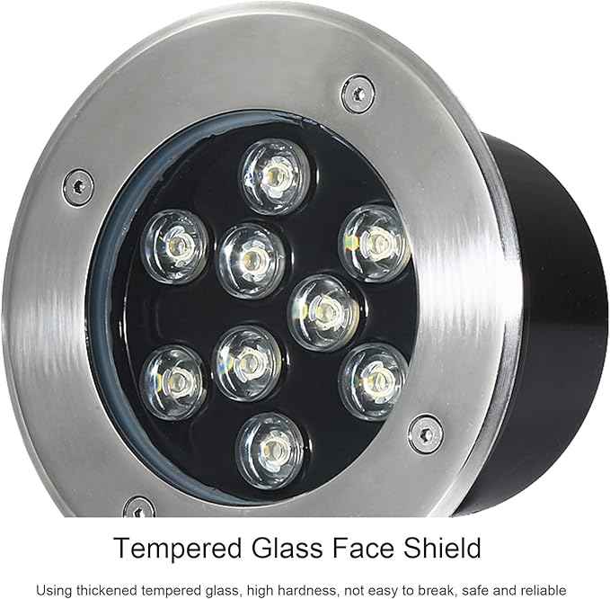 Outdoor Underground Light Recessed Landscape Light 85-265V LED Ground for Garden Yard Driveway Deck Pathway Lights 4 Pack