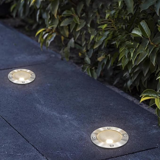Spotlight Led Beam Light - Embedded Outdoor Led Spot Lights AC 111-240V Underground Lights IP65 Waterproof Landscape Garden Lights COB Underground Spotlights Ground Spotlights(White Light20W)