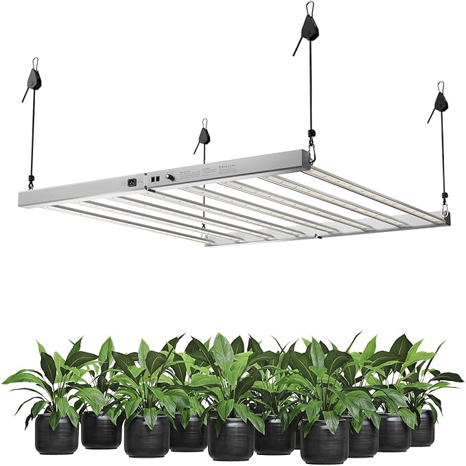 720W LED Grow Light 2.7 μmol/J Efficiency Dimmable Full Spectrum Grow Lamp for 4x4 5x5 ft Grow Tent Greenhouse Vertical Farms and hydroponics