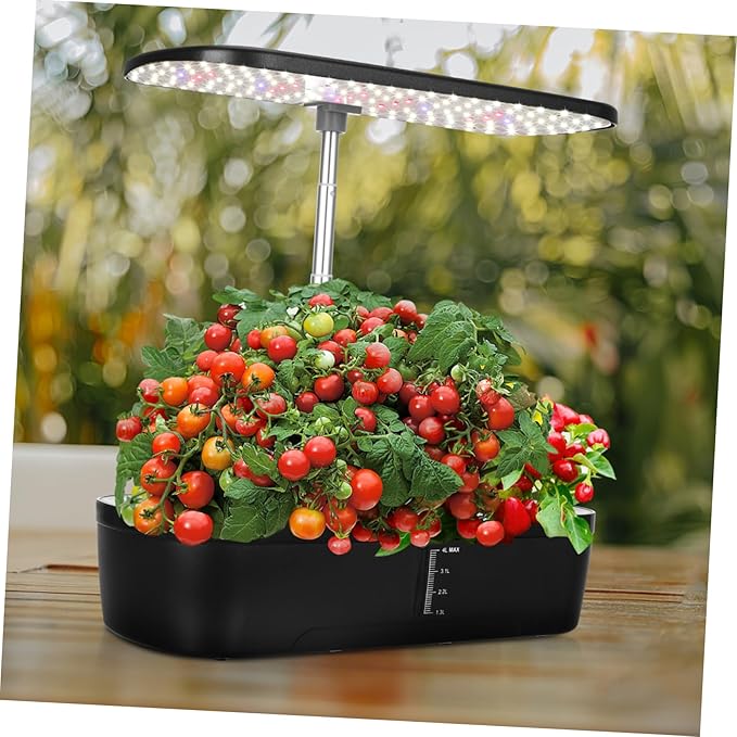 1set Indoor Hydroponics Growing Kit with Led Grow Light Smart Planting Device for Vegetables Space-Saving Design for Indoor Gardening and Spaces