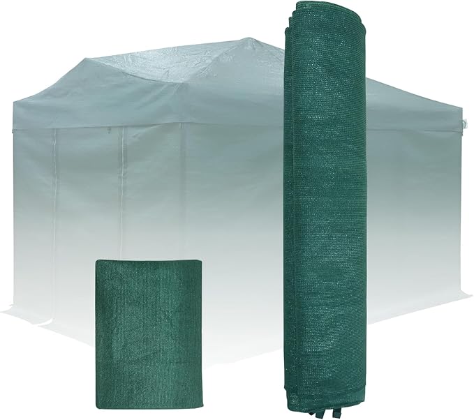 EAGLE PEAK Replacement Mesh Cover for 12x8 Portable Walk-in Pop up Greenhouse Front and Rear Zippered Entry Doors (Frame Not Included) Green