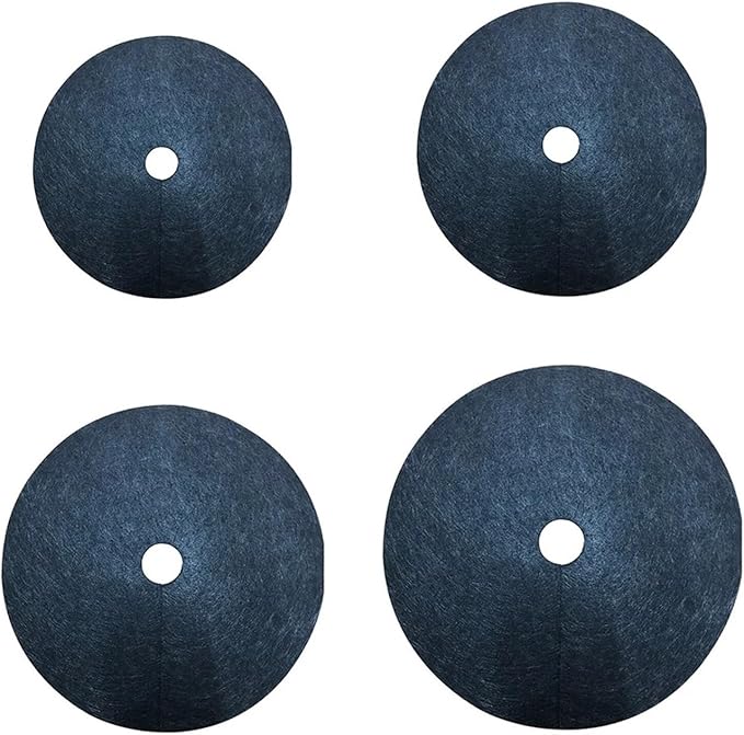 1Pcs 42cm Black Protection Weed Mats Control Cloth Mulch Lock up Round Weed Barrier Plant Cover(52CM)