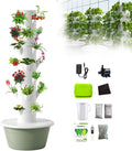 Hydroponic Growing Tower with 30l Tank 5/7/9 Layers 20/28/36 Plants Indoor Outdoor Hydroponics Growing System Soilless Cultivation Herbs Fruits Vegetables 7Layer