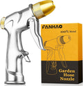 FANHAO Upgraded Garden Hose Nozzle Sprayer 100% Heavy Duty Metal Handheld Water Nozzle High Pressure in 4 Spraying Modes for Watering Plants and Lawn Car Washing Patio and Pet