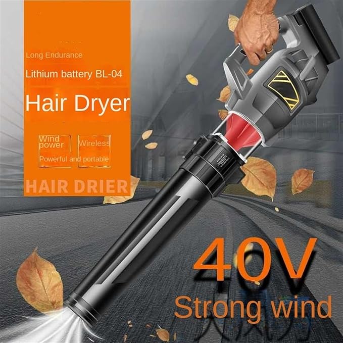 Leaf Blower Leaf Suction Machine Brushless Electric Leaves Big Wind Dust Removal Cleaning Road Hair Dryer