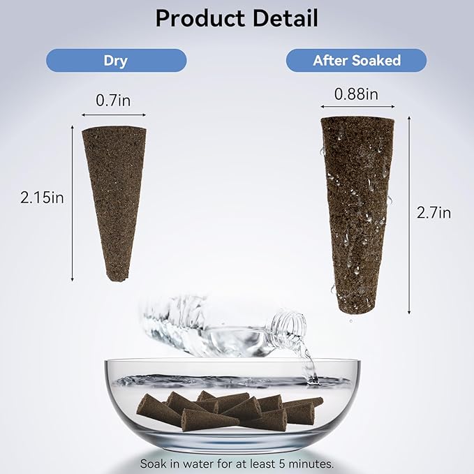 inbloom 12 Pods Hydroponics Growing System Transparent Black and 50 Pcs Grow Sponges for Replacement