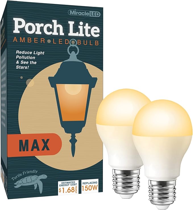 Miracle LED 14W Porch Lite MAX LED Bulbs Replacing 150W Each (2-Pack)