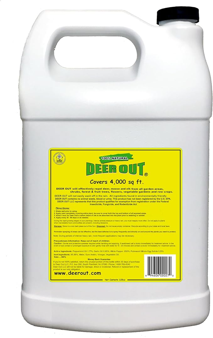 DEER OUT® 1 Gallon Ready-to-Use Refill - Deer Repellent.